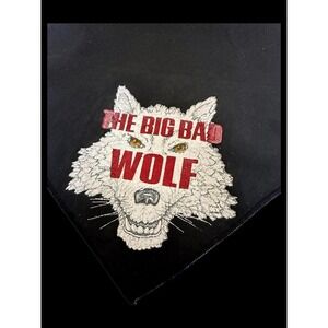 Vintage 70's Dead Stock Big Bad Wolf Bandana Motorcycle Trucker